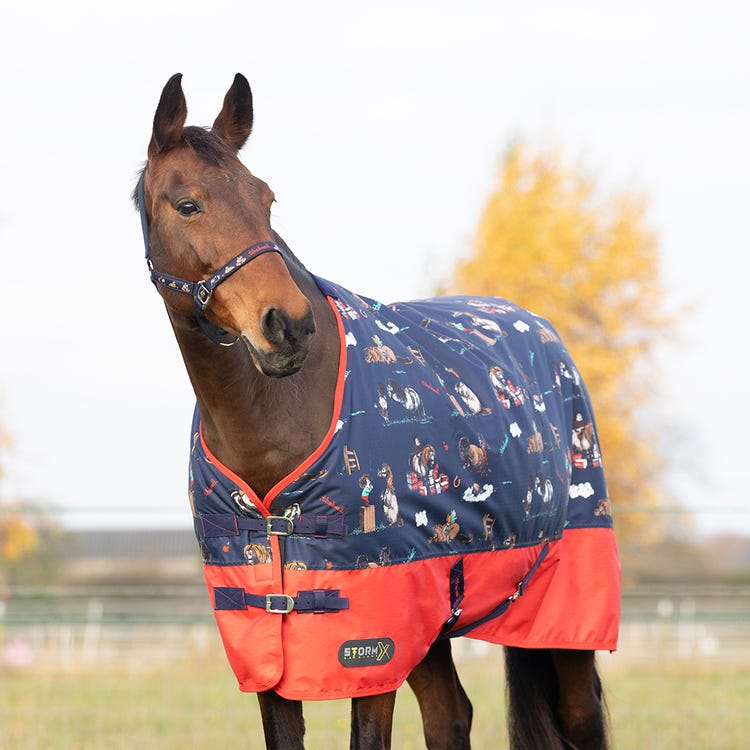 StormX Original 100 Turnout Rug - Thelwell Collection Practice Makes Perfect image 5